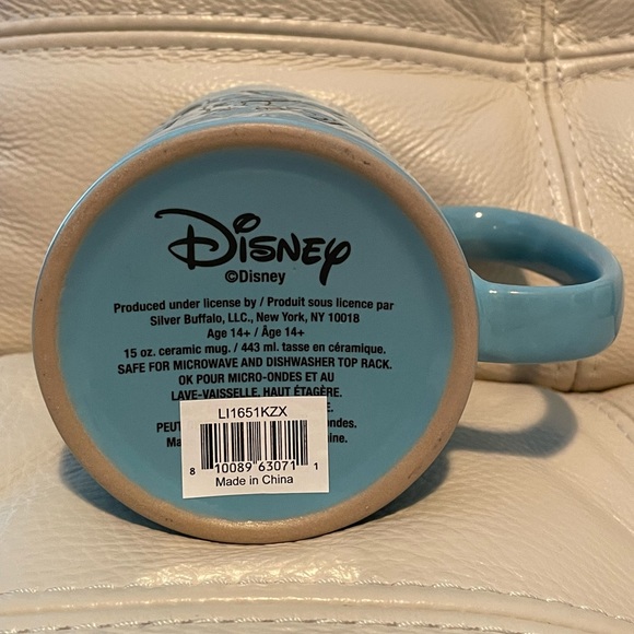 Ohana Mug Lilo & Stitch Handmade Style Mug NWT Blue Family Disney Animation - Picture 7 of 9